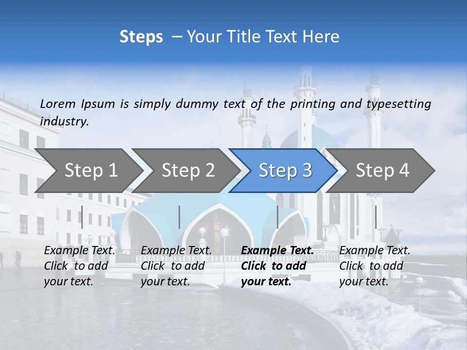 Islam Roof Tatarstan PowerPoint Template