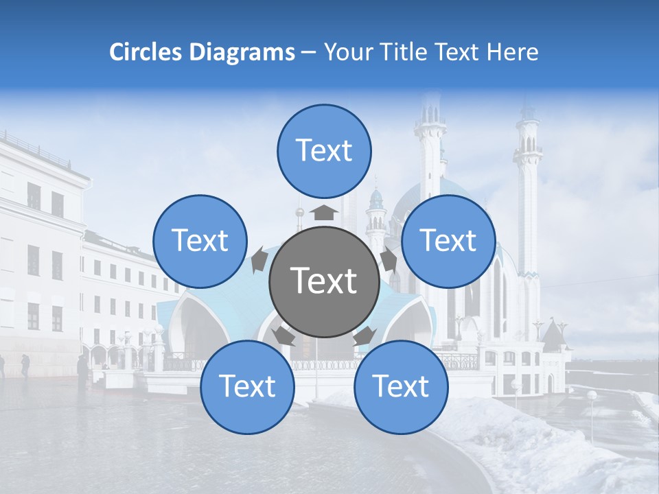 Islam Roof Tatarstan PowerPoint Template