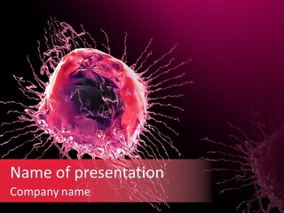 Science Microscopic Render PowerPoint Template