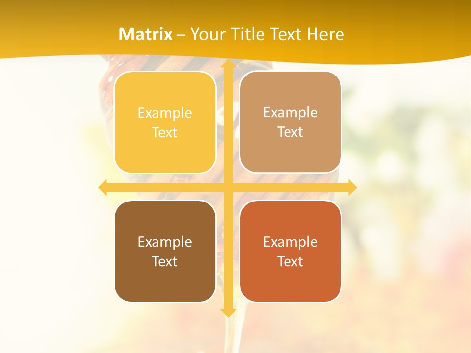 Sweet Shape Yellow PowerPoint Template