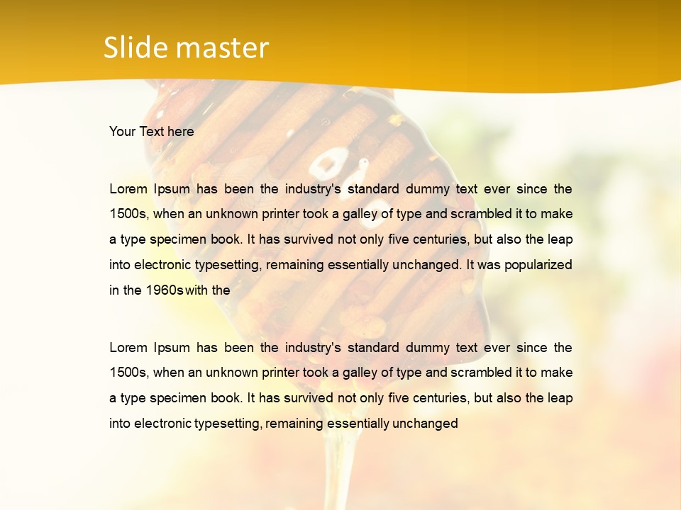Sweet Shape Yellow PowerPoint Template