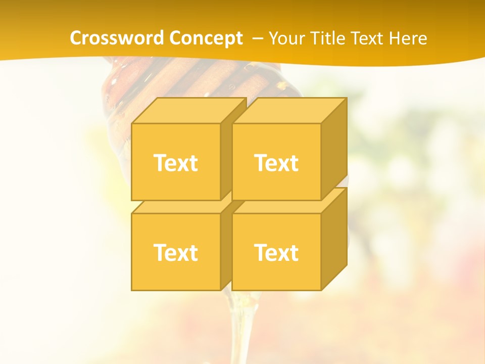 Sweet Shape Yellow PowerPoint Template