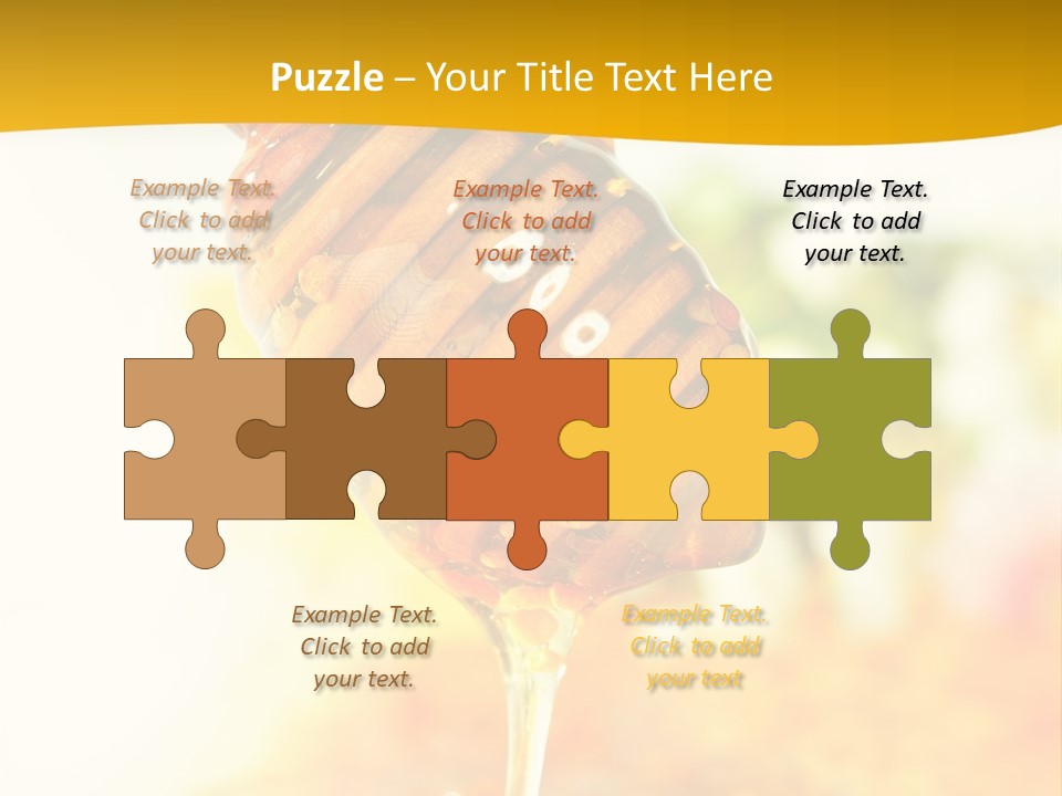 Sweet Shape Yellow PowerPoint Template