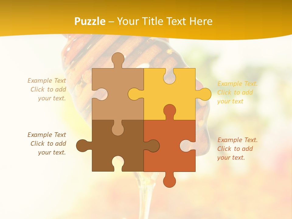 Sweet Shape Yellow PowerPoint Template