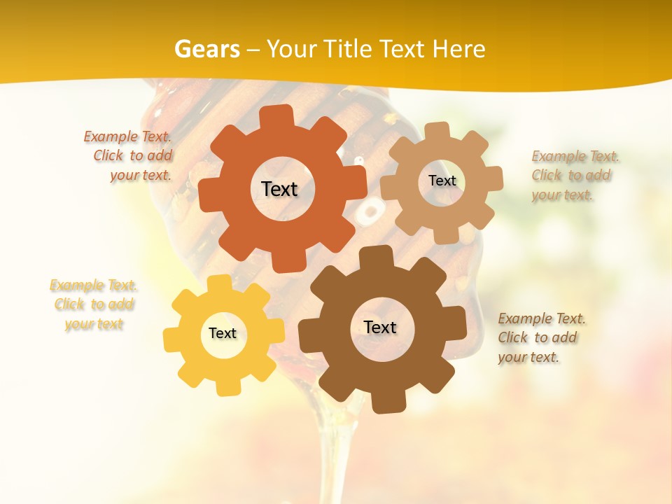 Sweet Shape Yellow PowerPoint Template