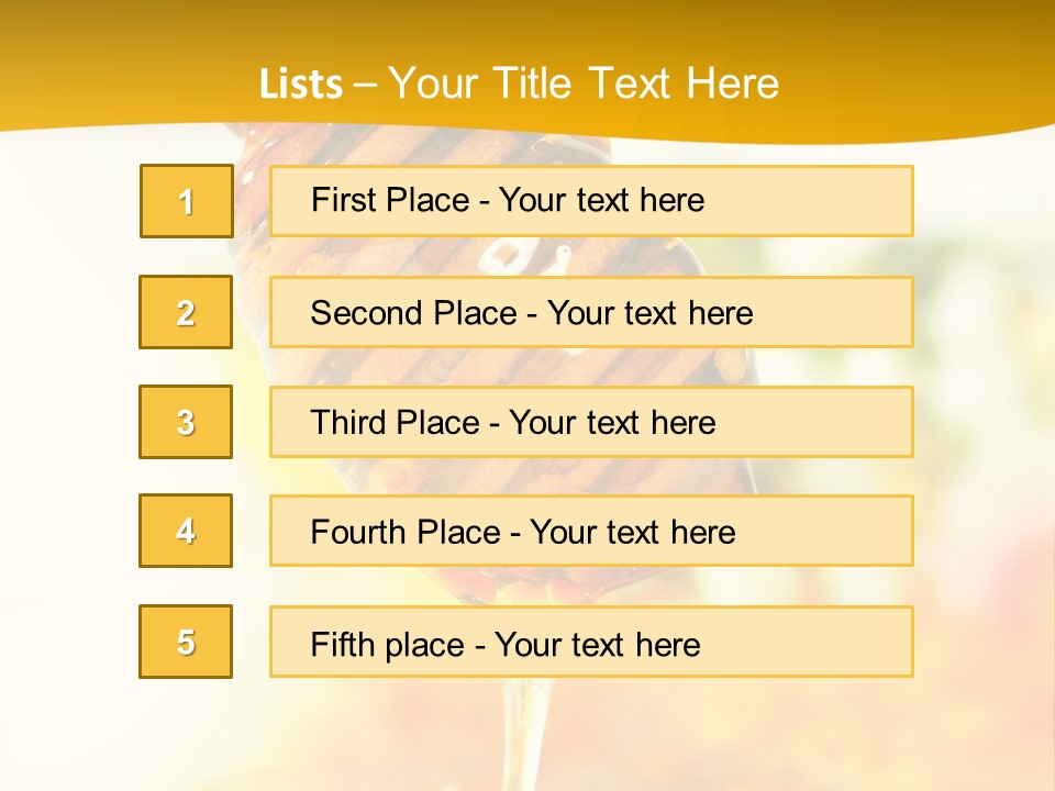 Sweet Shape Yellow PowerPoint Template