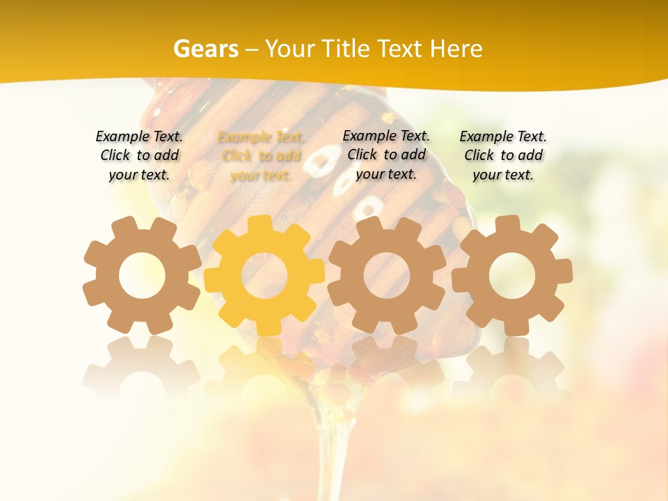 Sweet Shape Yellow PowerPoint Template