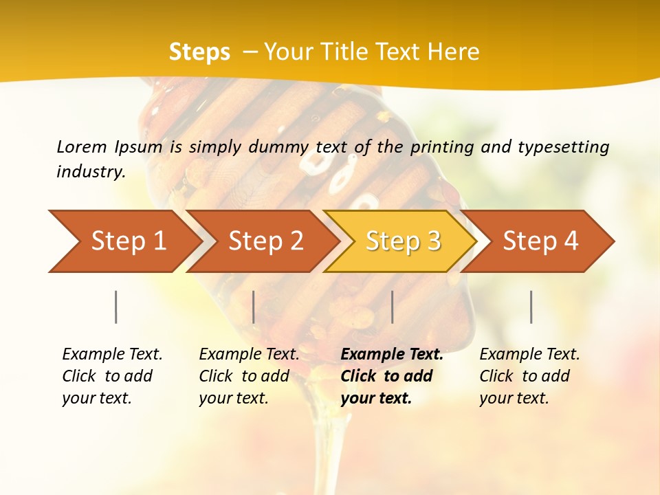 Sweet Shape Yellow PowerPoint Template