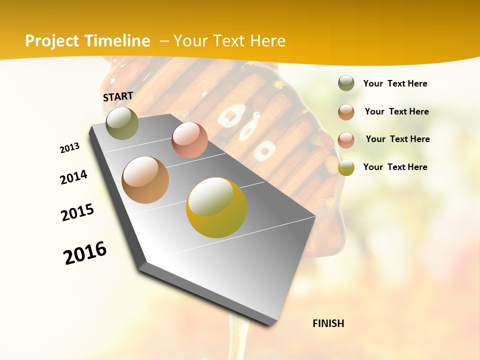 Sweet Shape Yellow PowerPoint Template