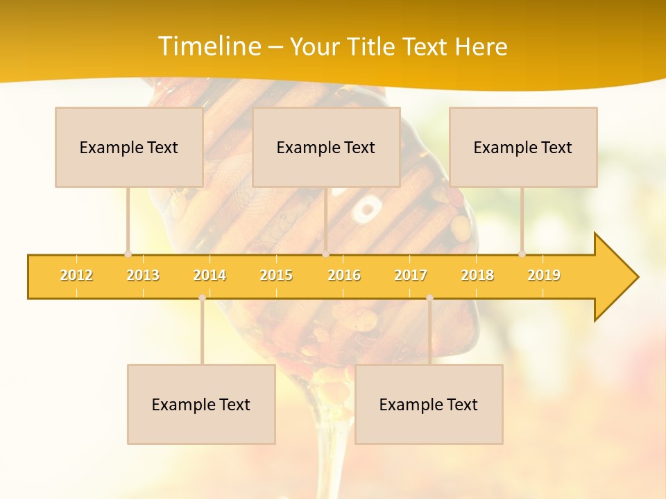 Sweet Shape Yellow PowerPoint Template