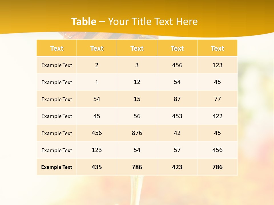 Sweet Shape Yellow PowerPoint Template