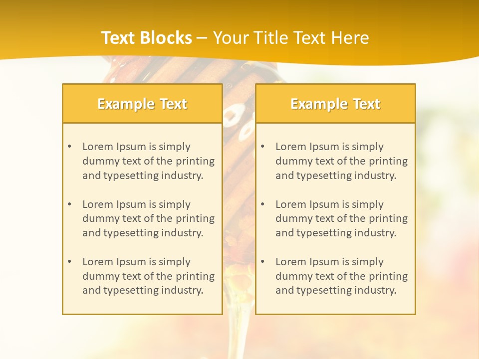Sweet Shape Yellow PowerPoint Template