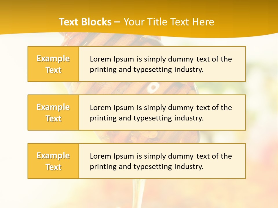 Sweet Shape Yellow PowerPoint Template