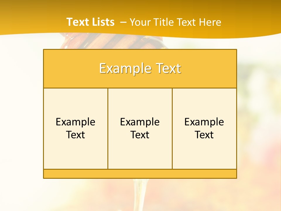 Sweet Shape Yellow PowerPoint Template