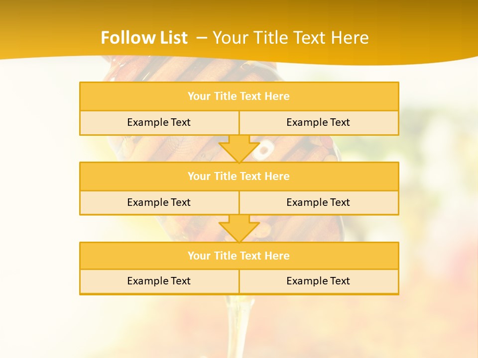 Sweet Shape Yellow PowerPoint Template