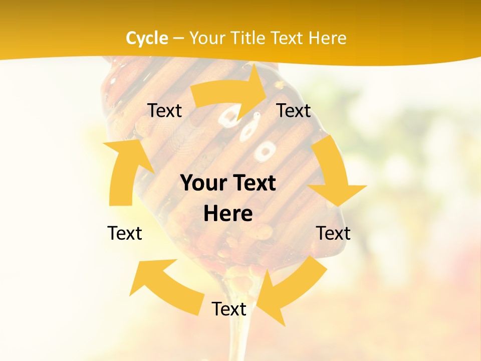 Sweet Shape Yellow PowerPoint Template