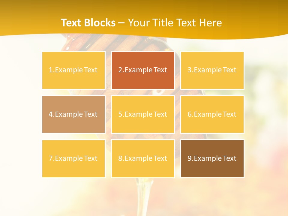 Sweet Shape Yellow PowerPoint Template