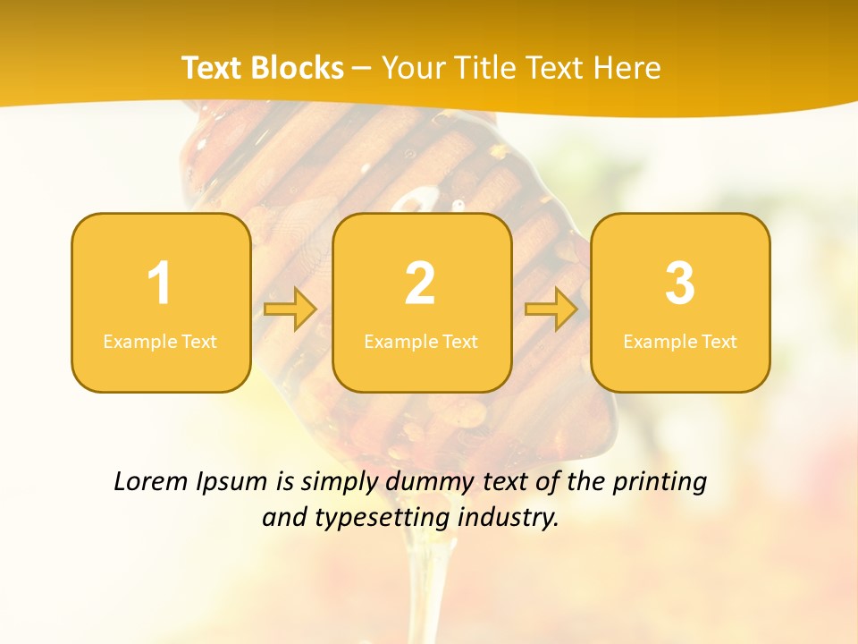 Sweet Shape Yellow PowerPoint Template