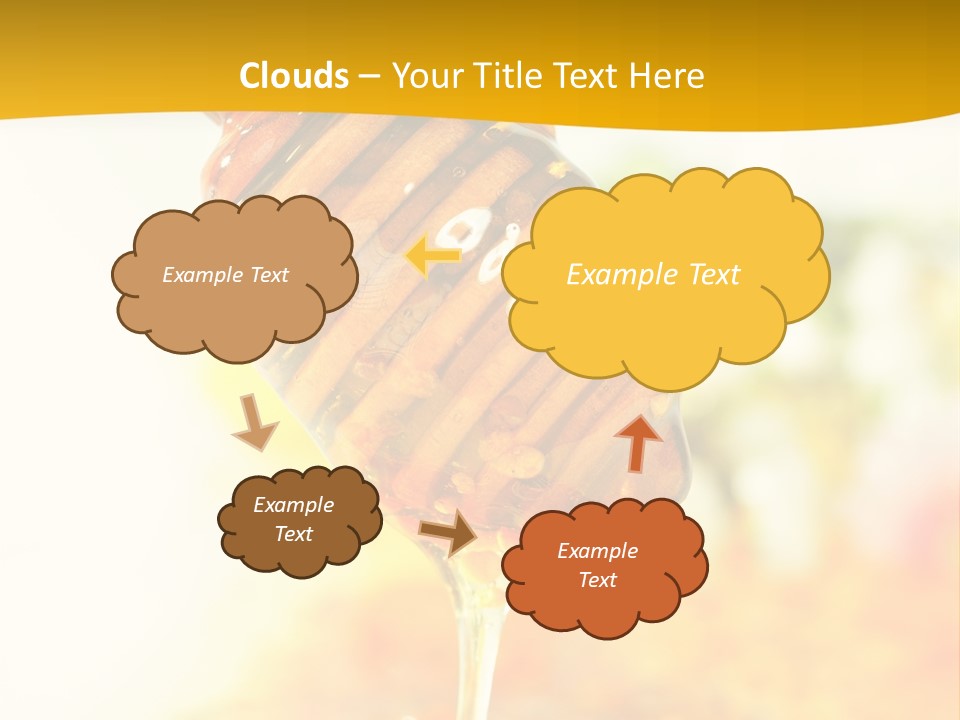 Sweet Shape Yellow PowerPoint Template