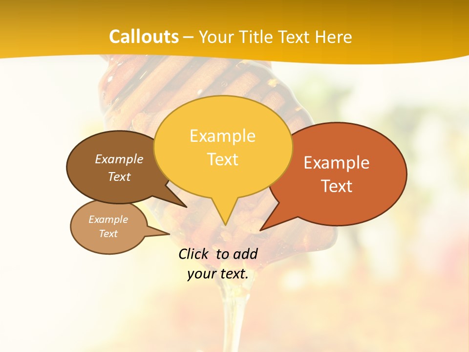 Sweet Shape Yellow PowerPoint Template