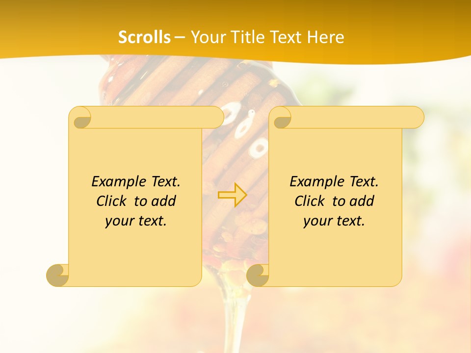 Sweet Shape Yellow PowerPoint Template