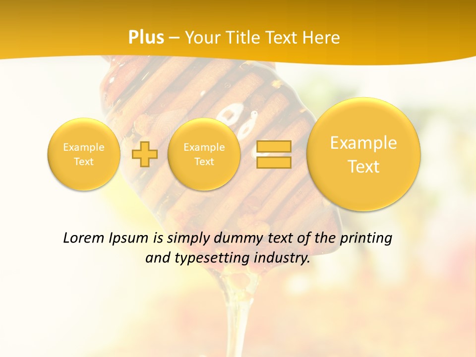 Sweet Shape Yellow PowerPoint Template