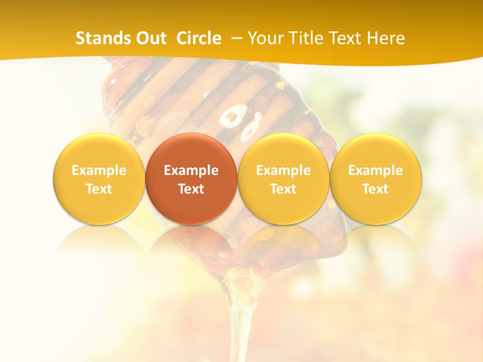 Sweet Shape Yellow PowerPoint Template