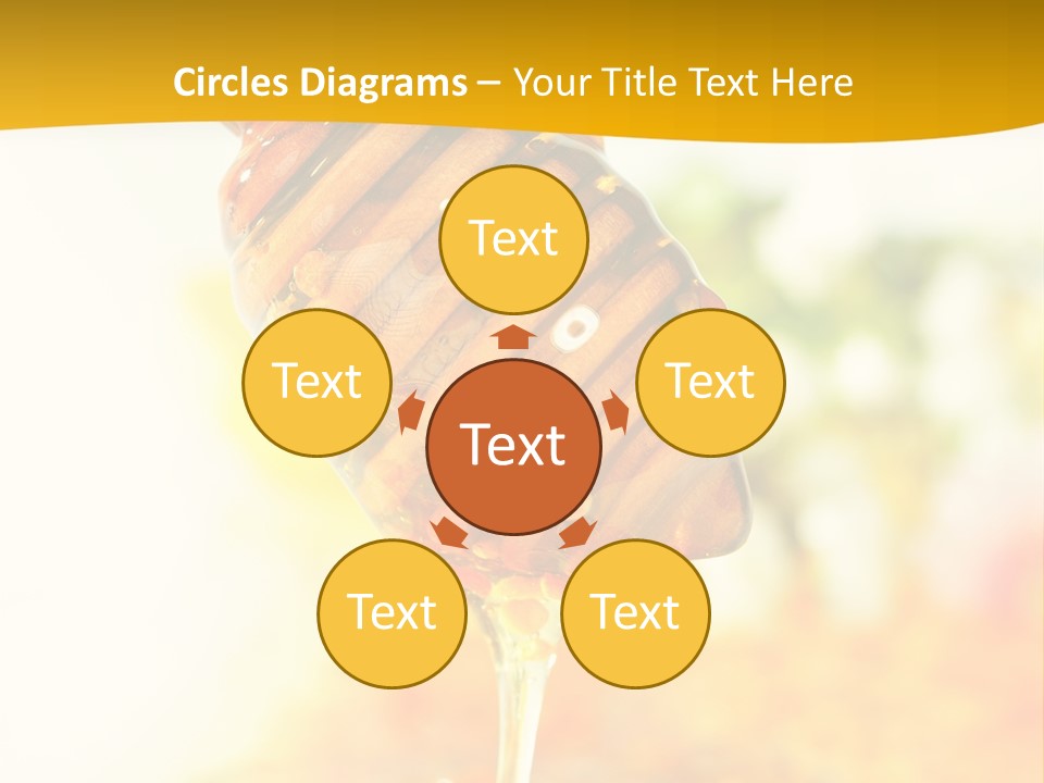 Sweet Shape Yellow PowerPoint Template