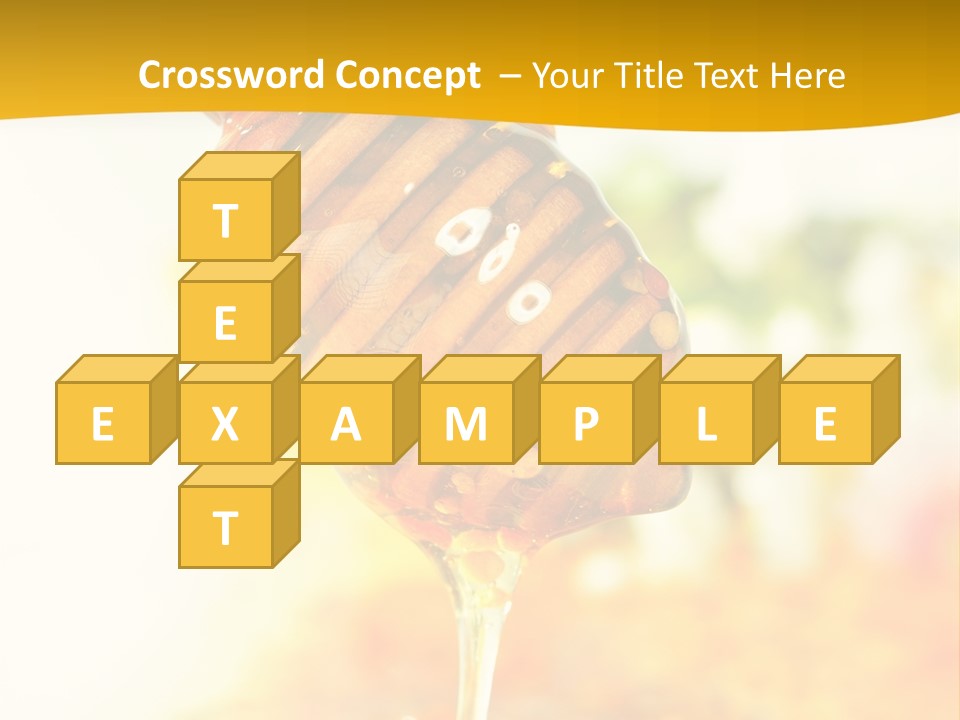 Sweet Shape Yellow PowerPoint Template