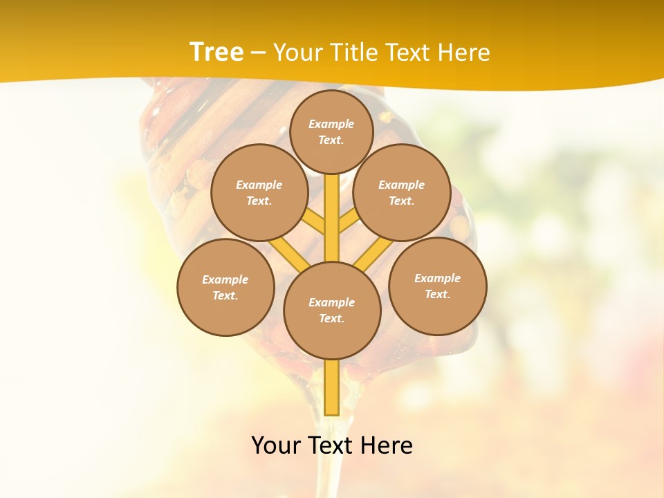 Sweet Shape Yellow PowerPoint Template