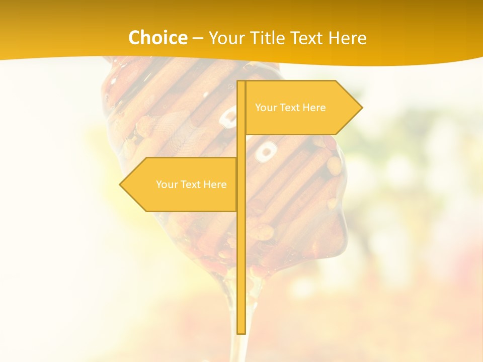 Sweet Shape Yellow PowerPoint Template
