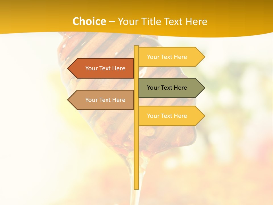 Sweet Shape Yellow PowerPoint Template