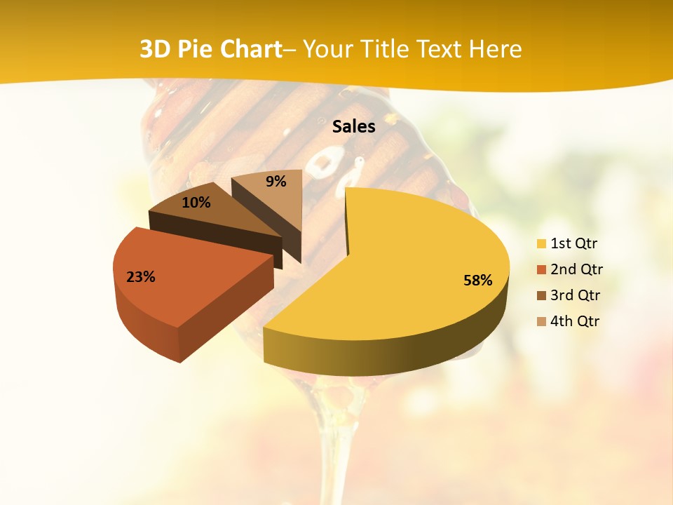 Sweet Shape Yellow PowerPoint Template