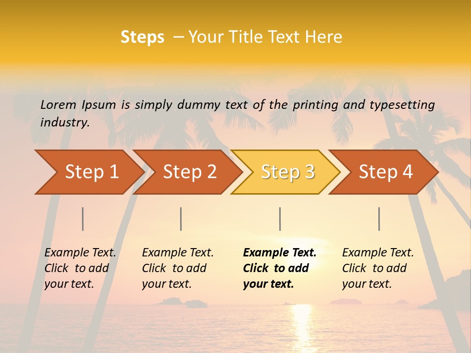 Landscape Island Tropical PowerPoint Template