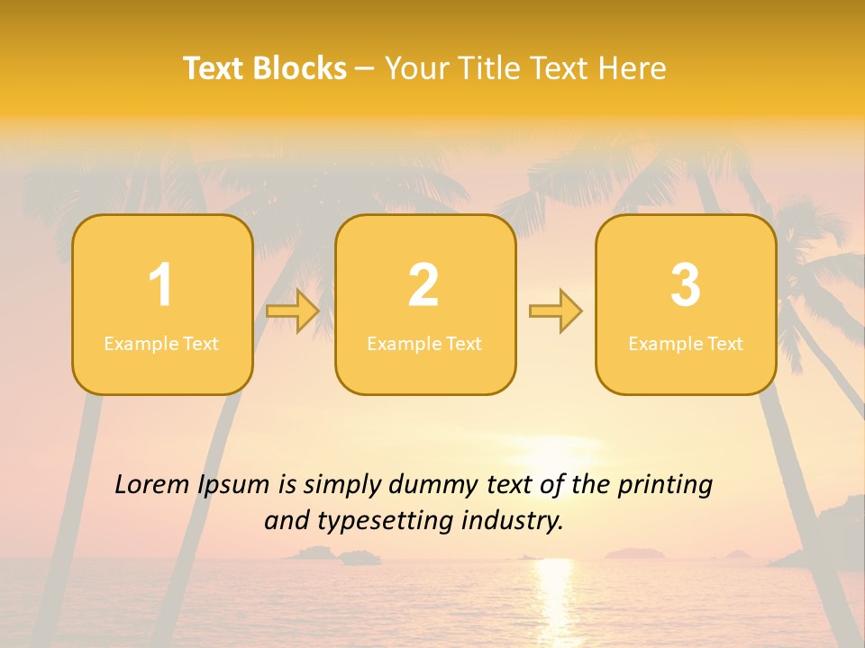Landscape Island Tropical PowerPoint Template