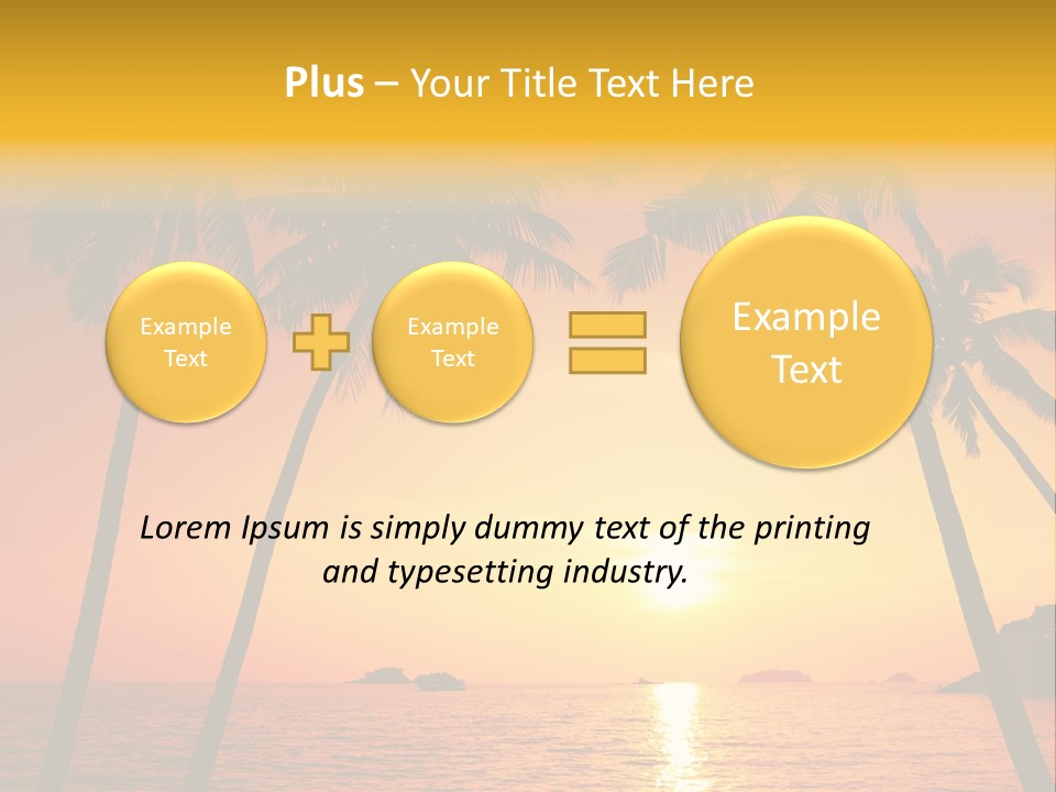 Landscape Island Tropical PowerPoint Template