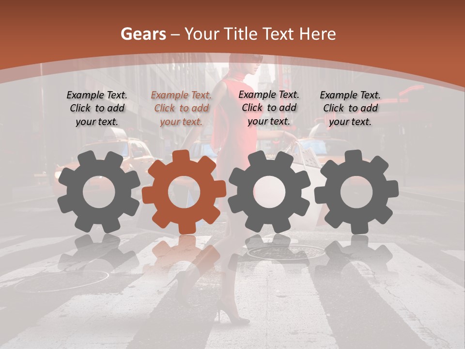 Female Bag Rich PowerPoint Template