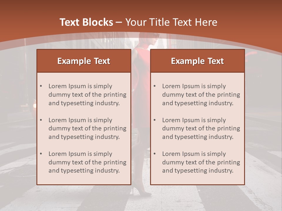 Female Bag Rich PowerPoint Template