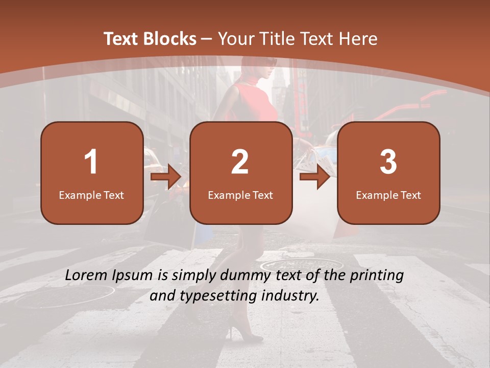 Female Bag Rich PowerPoint Template