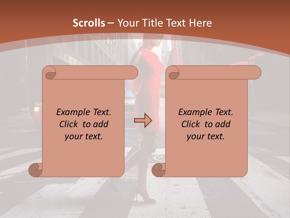 Female Bag Rich PowerPoint Template