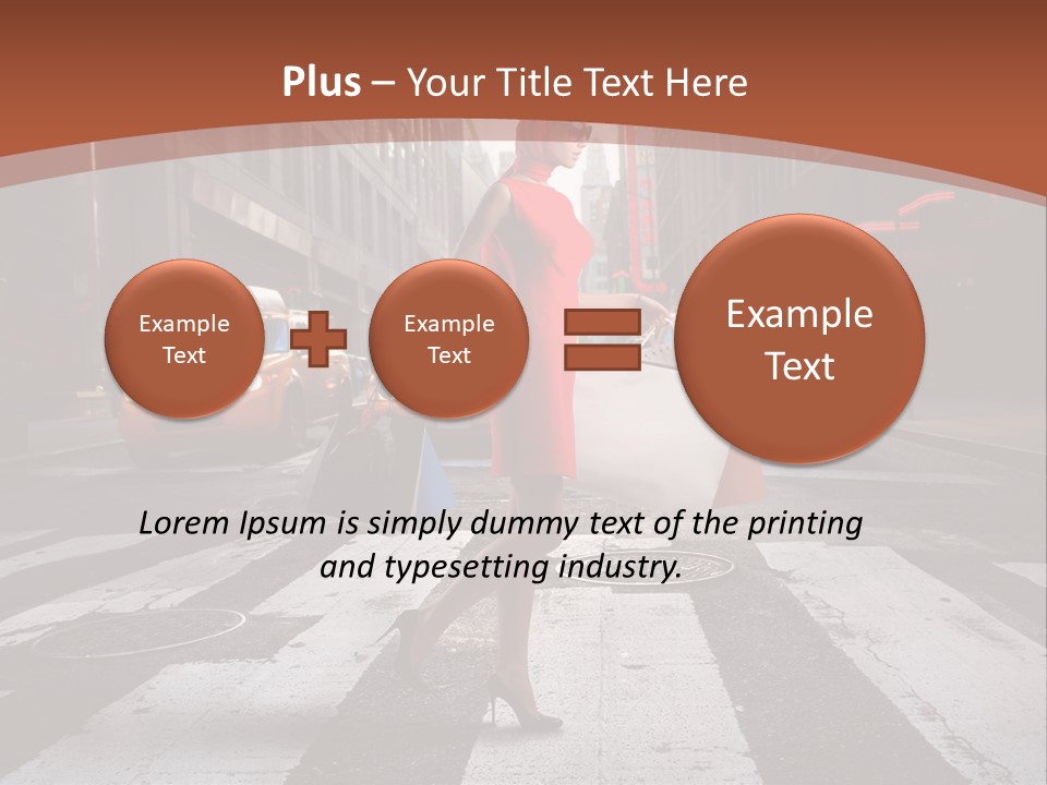 Female Bag Rich PowerPoint Template