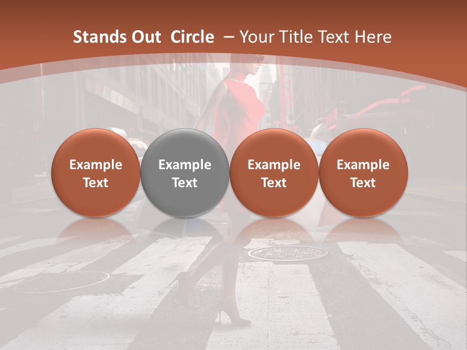 Female Bag Rich PowerPoint Template