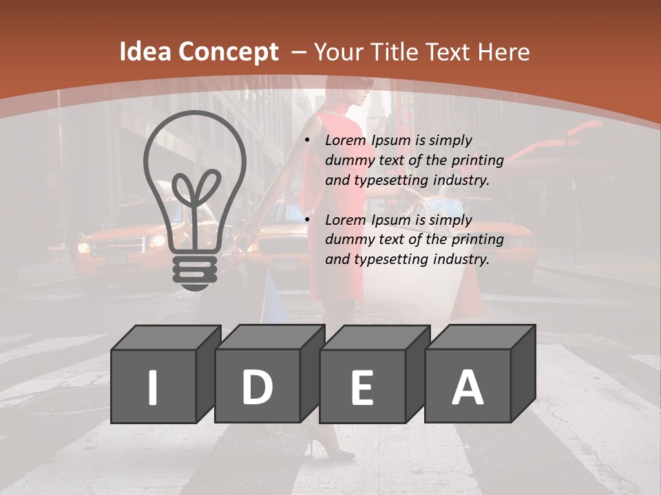 Female Bag Rich PowerPoint Template