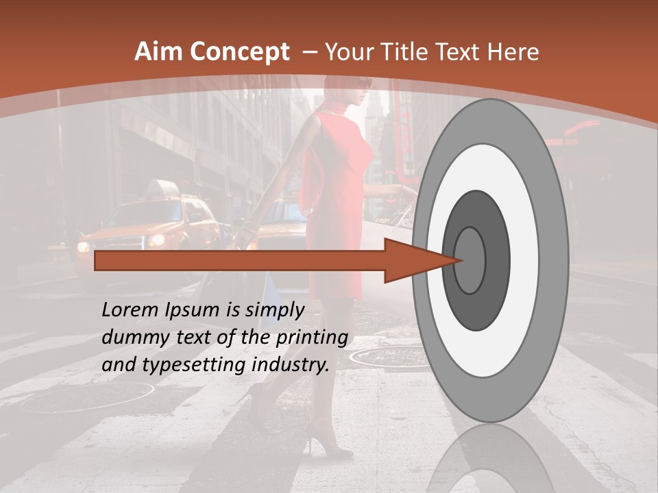 Female Bag Rich PowerPoint Template