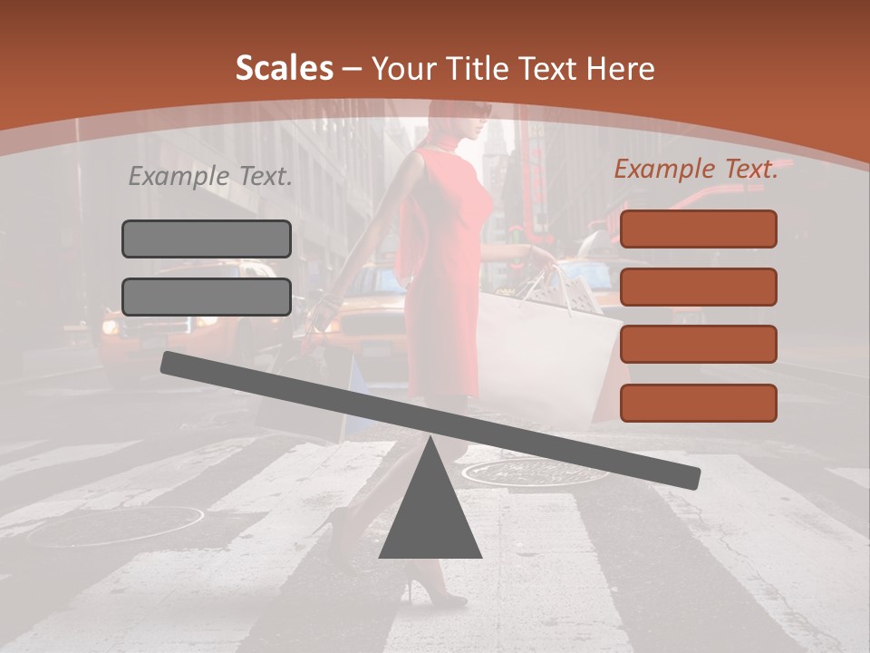 Female Bag Rich PowerPoint Template