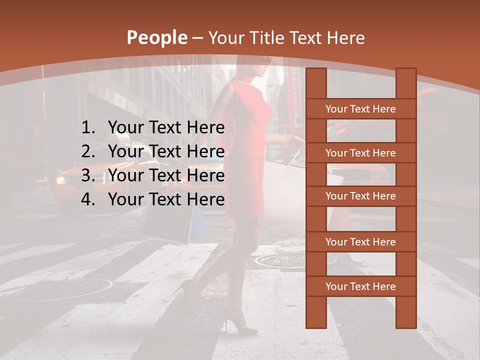 Female Bag Rich PowerPoint Template