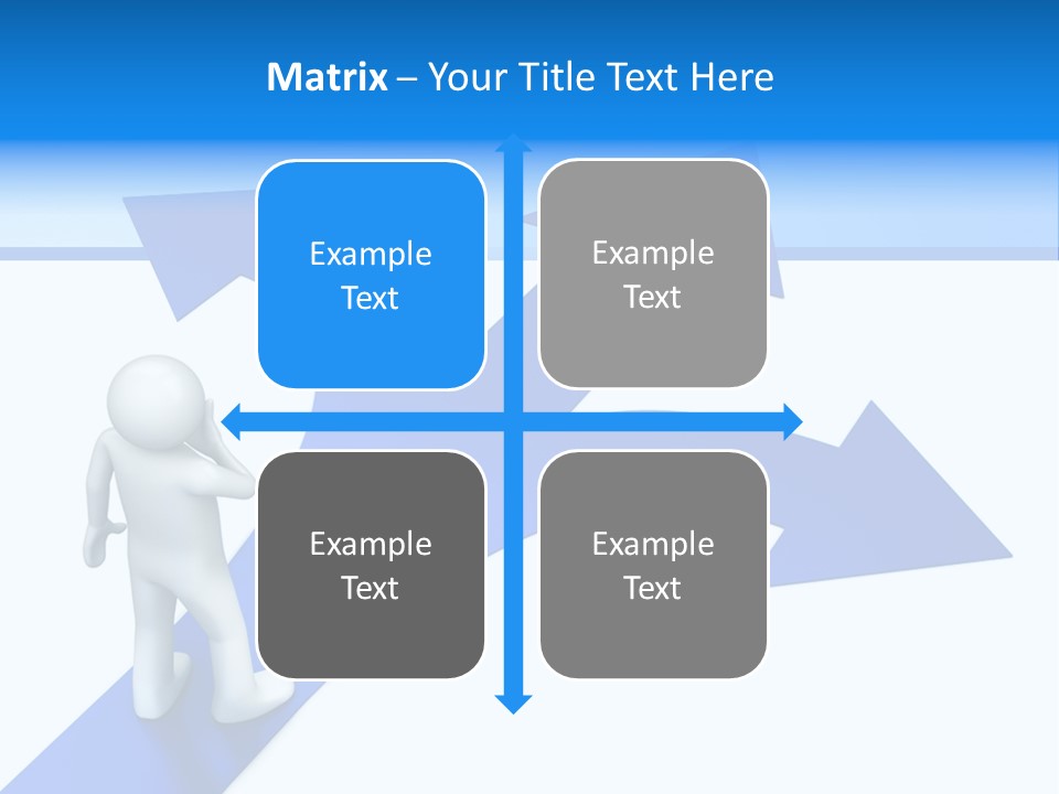 Advice Difficulty Crossroad PowerPoint Template
