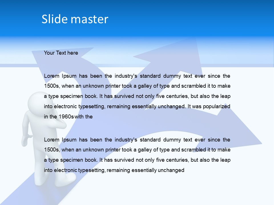 Advice Difficulty Crossroad PowerPoint Template