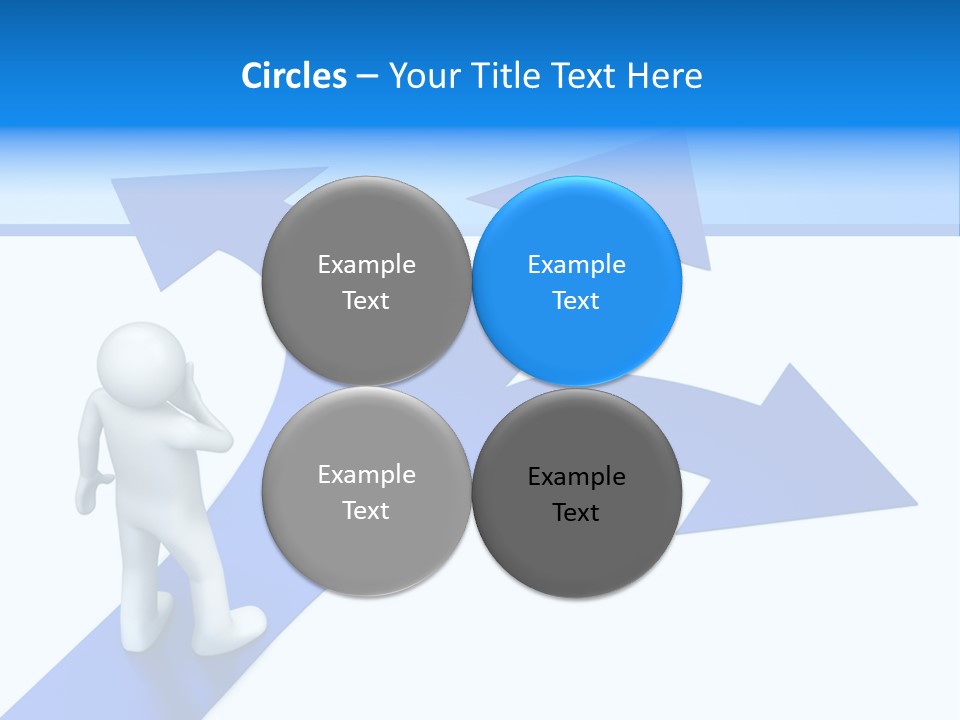 Advice Difficulty Crossroad PowerPoint Template