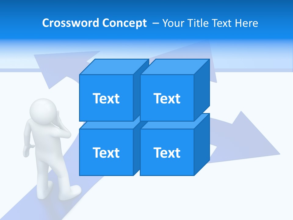 Advice Difficulty Crossroad PowerPoint Template